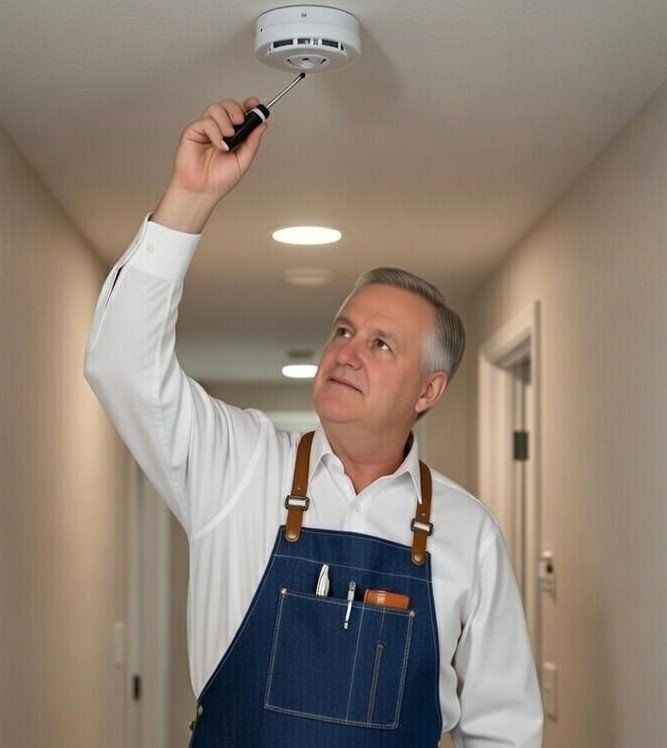 Inspecting smoke detector